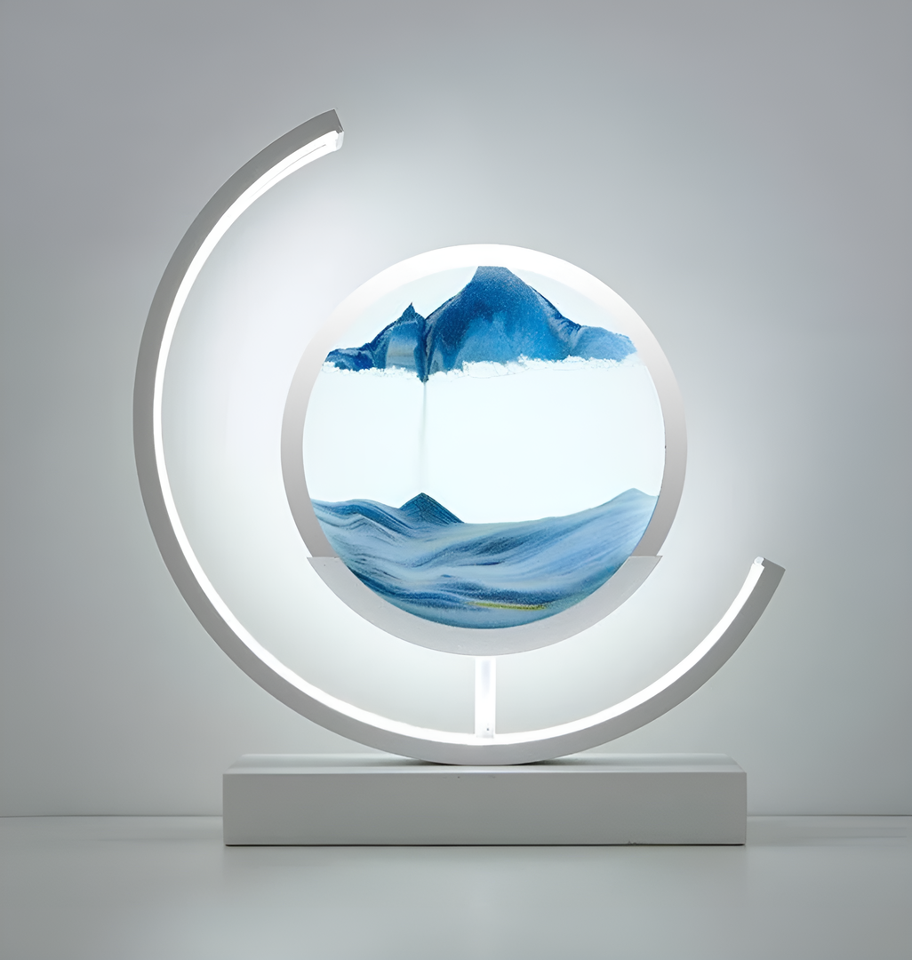 3D Quicksand LED Night Lamp with Moving Sand
