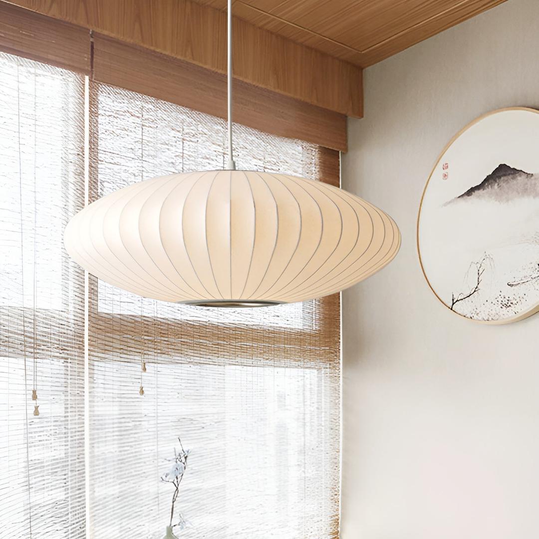 Bubble Fabric Pendant Light Modern Design