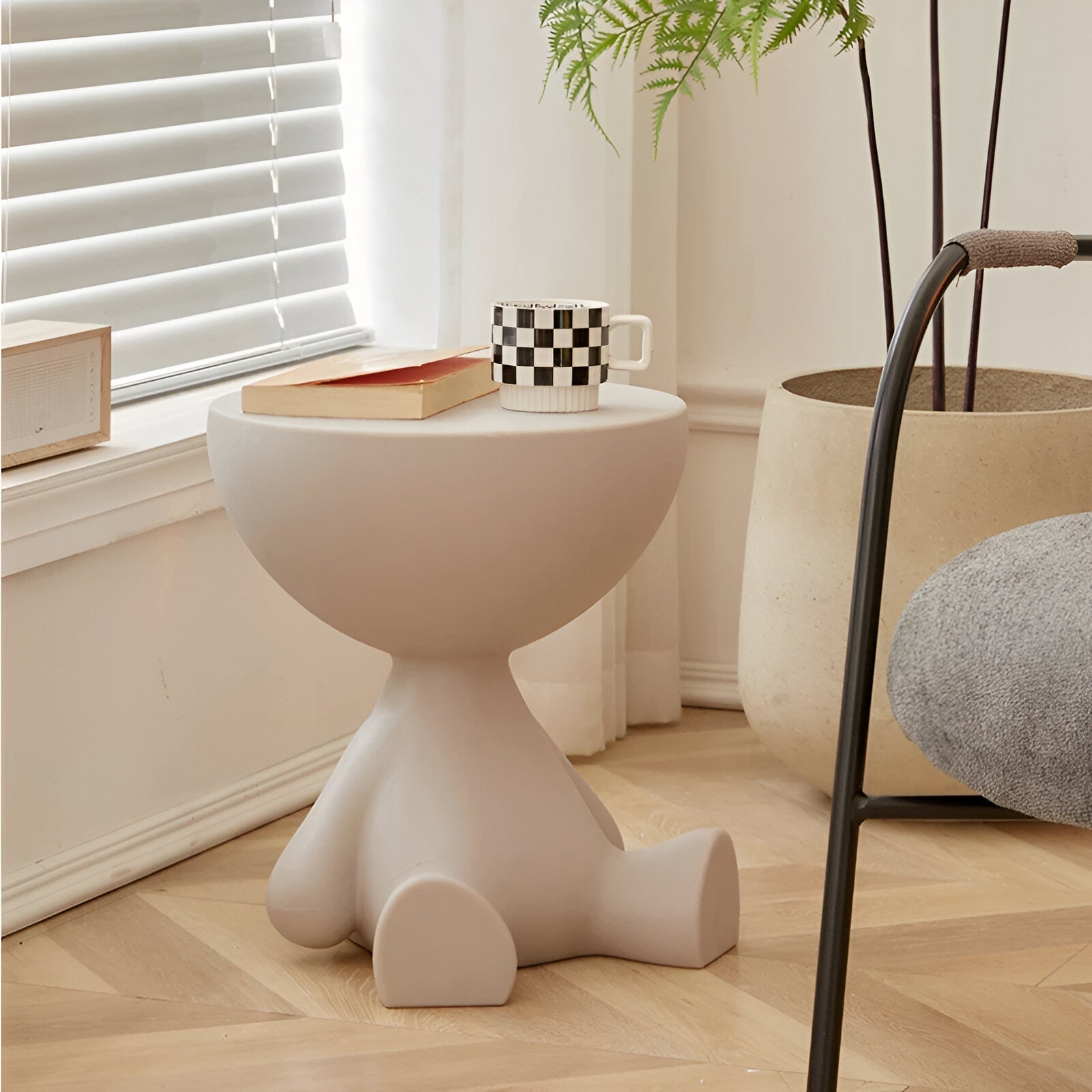 Modern Round Coffee Table – Minimalist Circular Sofa Table