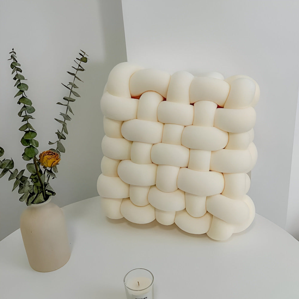 Decorative Cushion with Knot Design