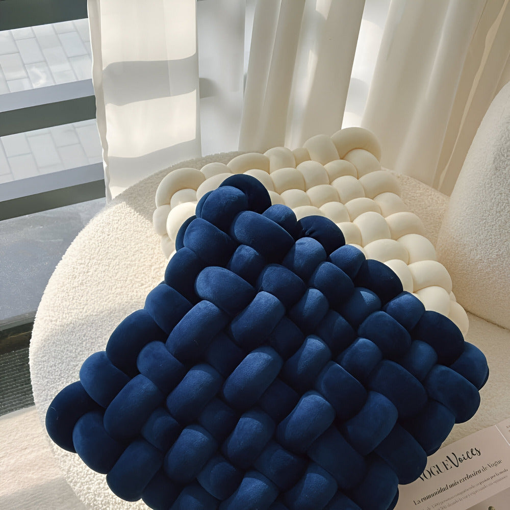 Decorative Cushion with Knot Design