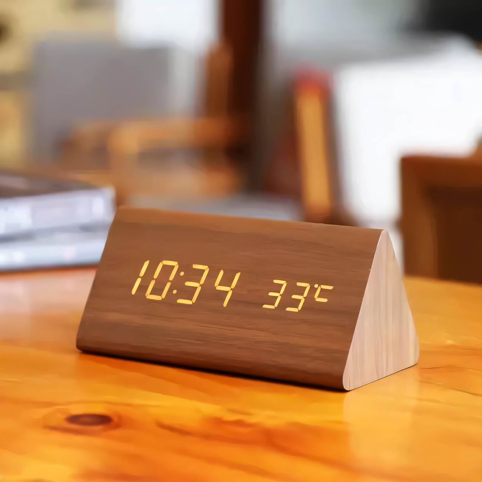 Digital LED Alarm Clock in Plastic