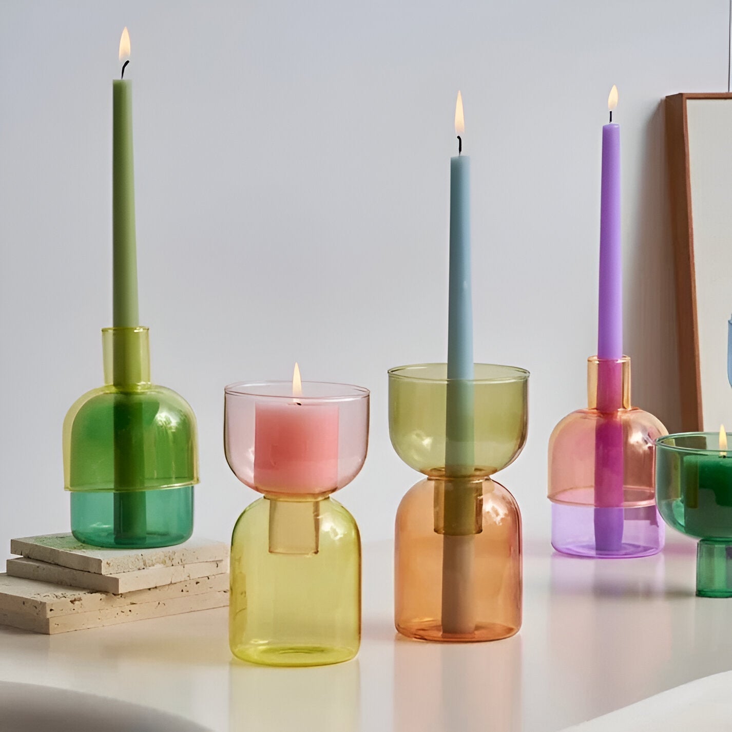Modern Multifunctional Candle Holder in Cylindrical Shape