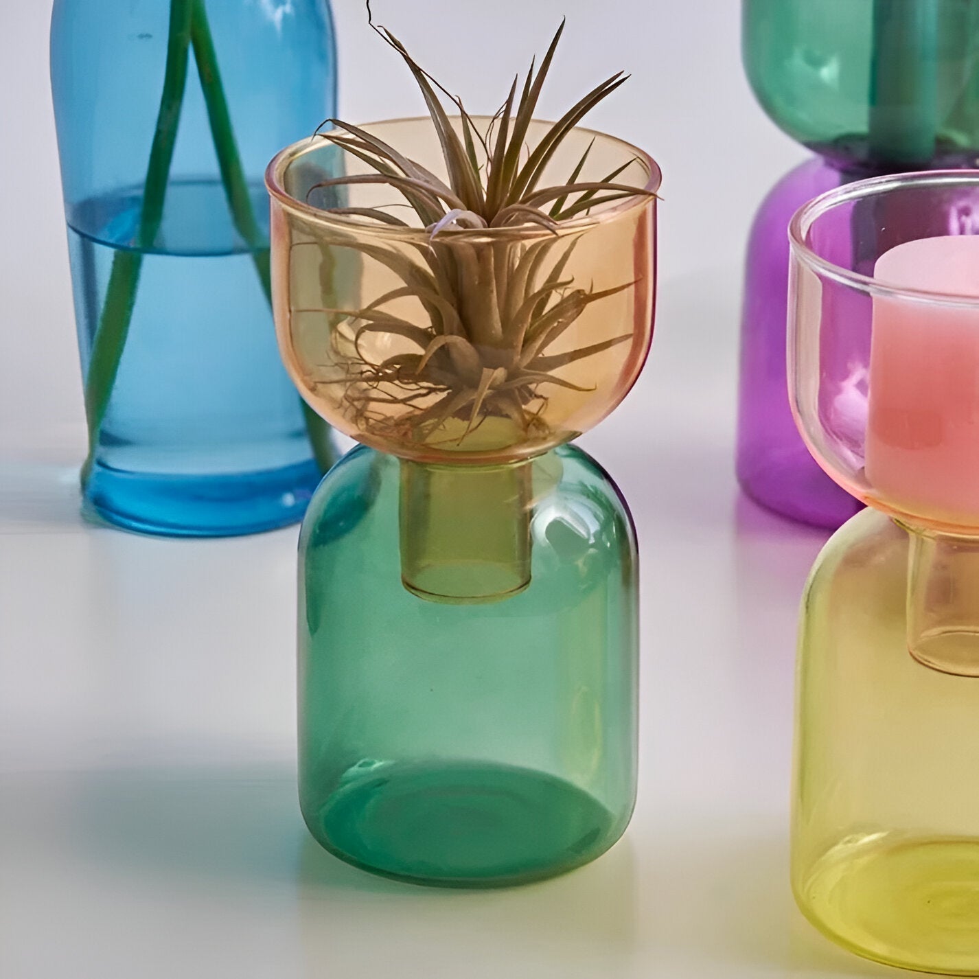 Modern Multifunctional Candle Holder in Cylindrical Shape