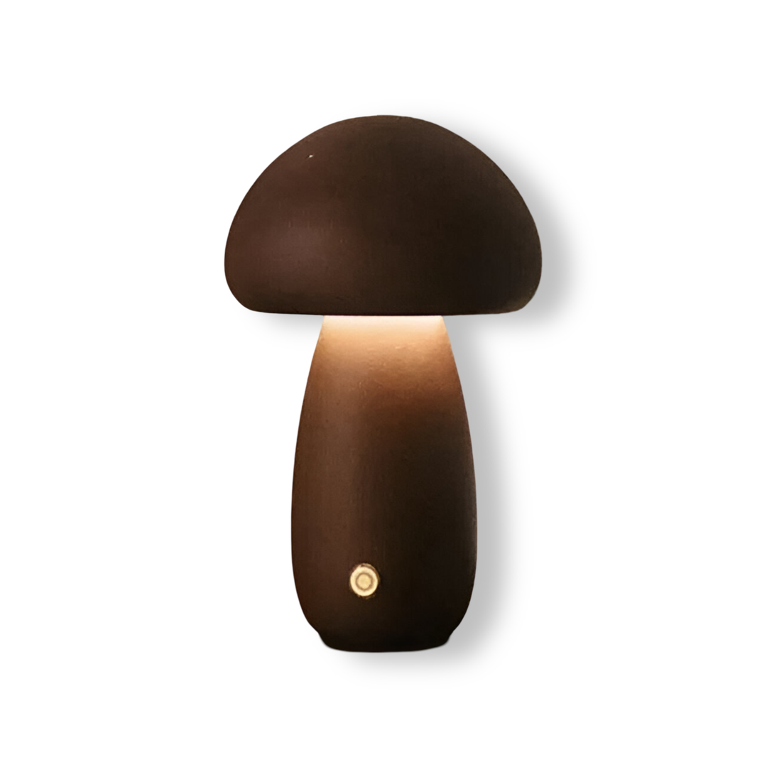 Wooden LED Table Lamp with Touch Control