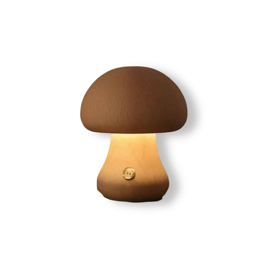 Wooden LED Table Lamp with Touch Control