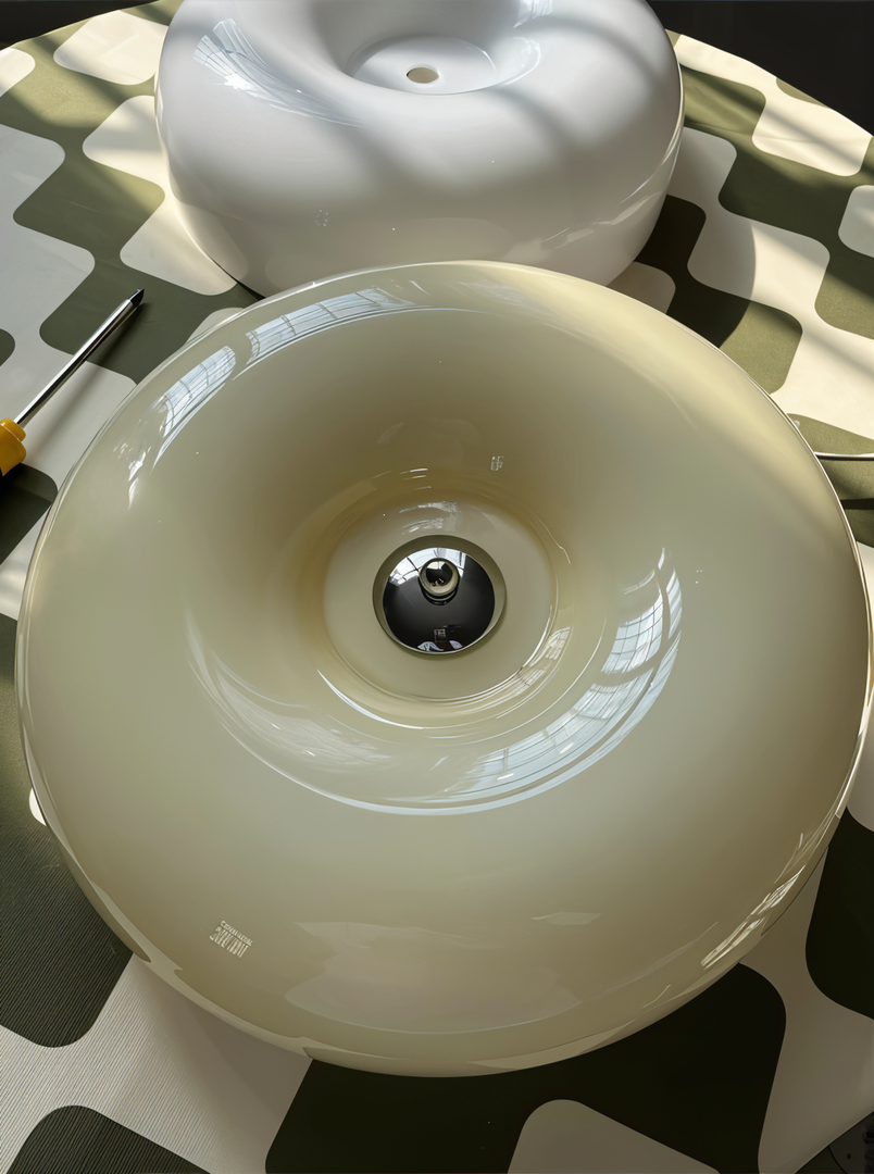 Nordic Glass Ceiling Lamp Donut Shape