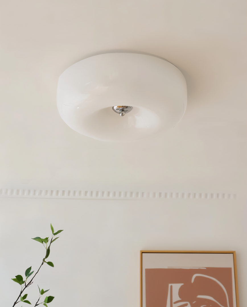 Nordic Glass Ceiling Lamp Donut Shape