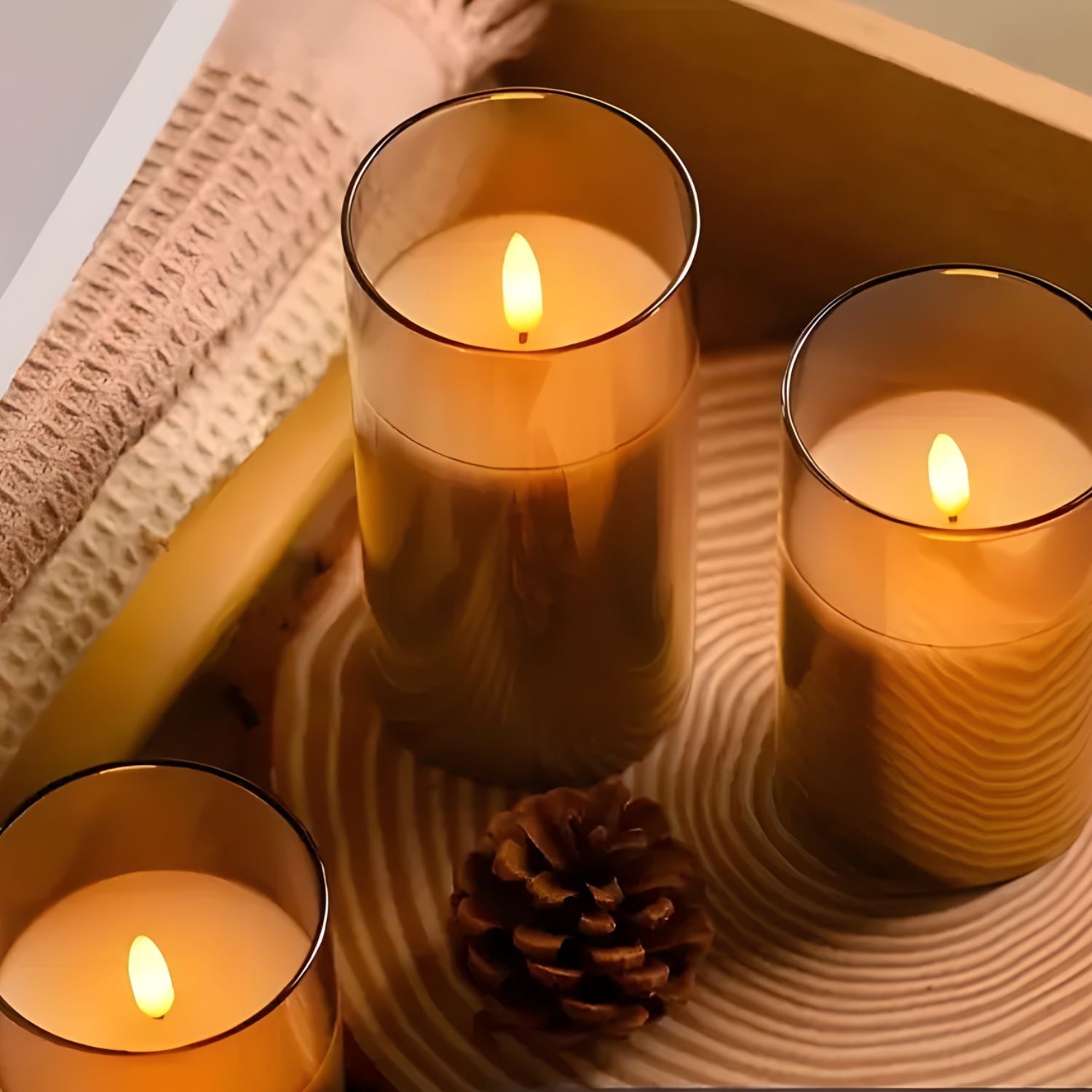 Flameless LED Wax Candles