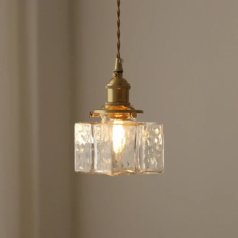 Modern Square Glass Pendant Lamp