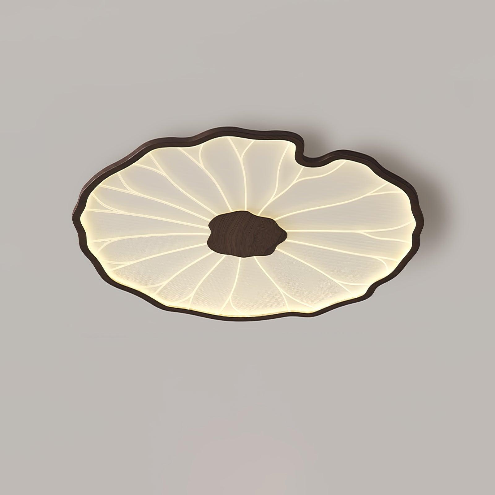 Botanical Leaf Shape Ceiling Light – Fixed Flush Mount LED Fixture