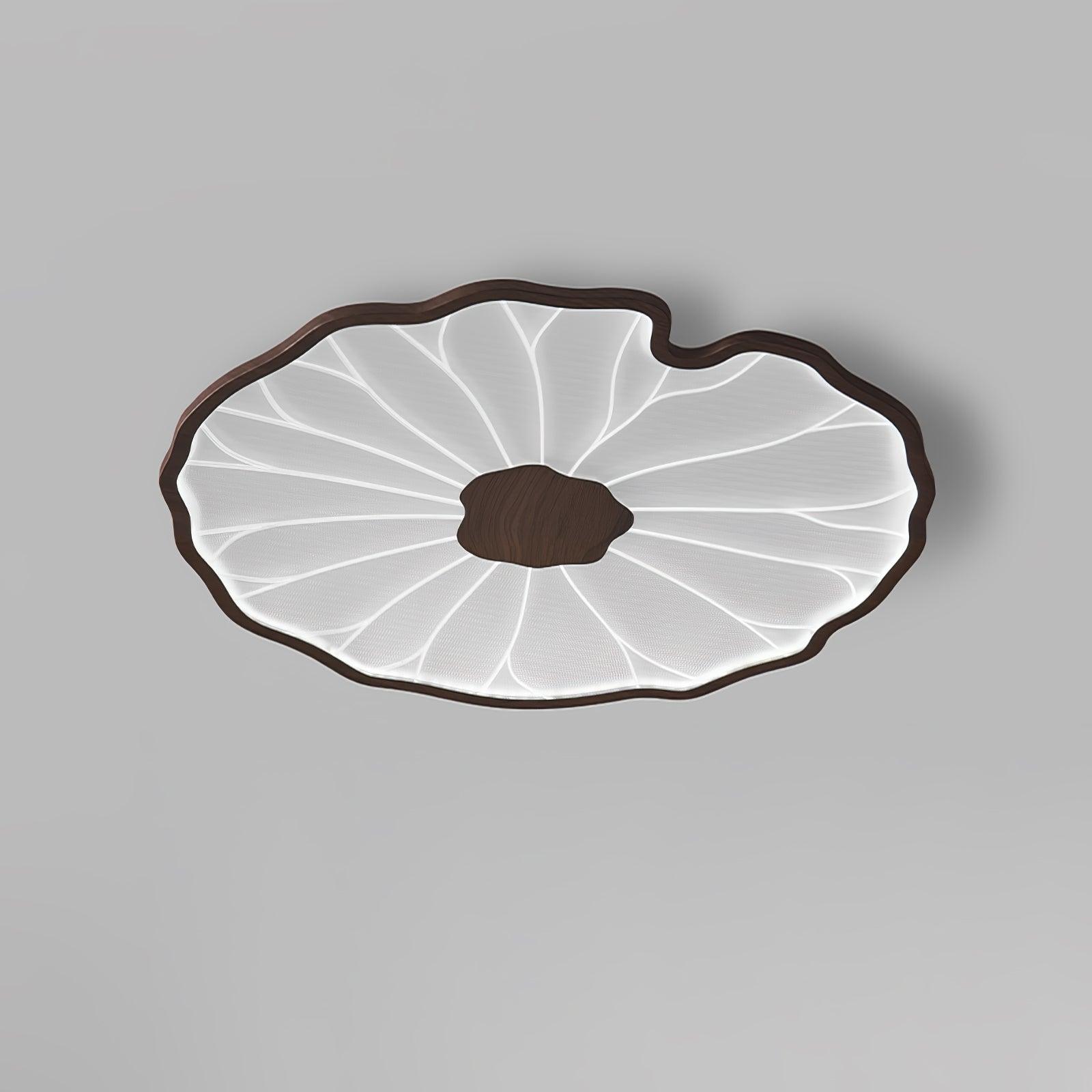 Botanical Leaf Shape Ceiling Light – Fixed Flush Mount LED Fixture