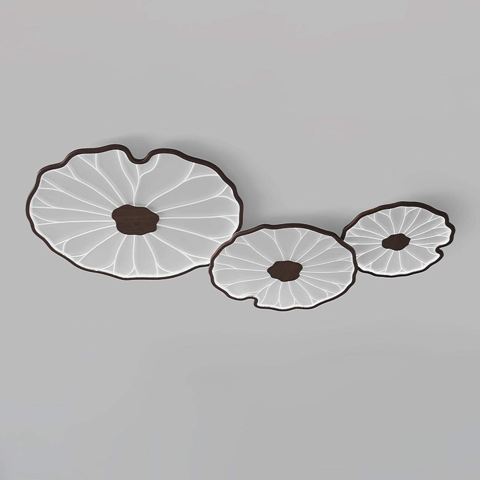 Botanical Leaf Shape Ceiling Light – Fixed Flush Mount LED Fixture
