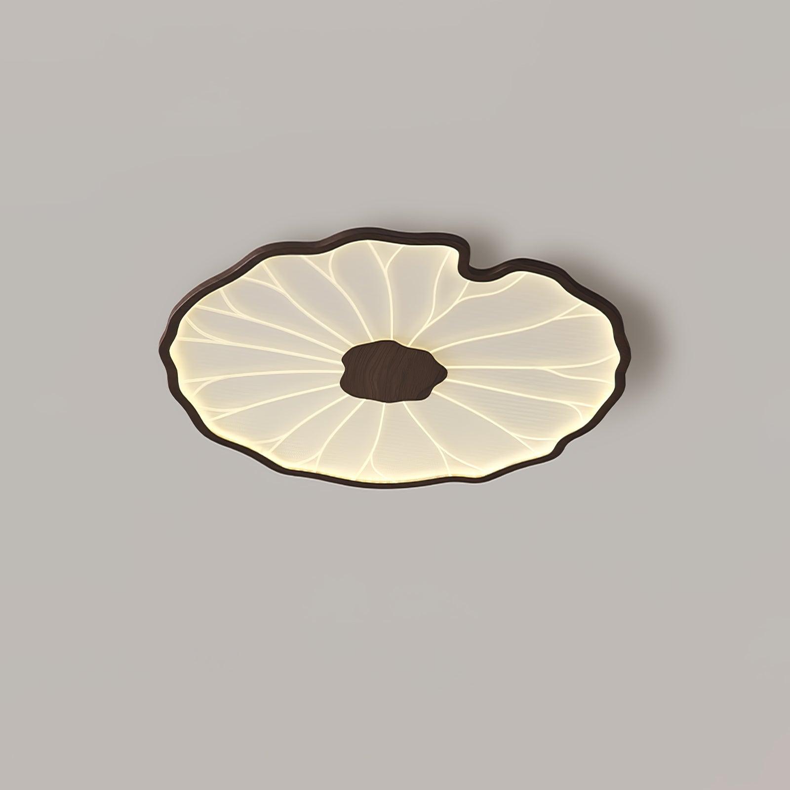 Botanical Leaf Shape Ceiling Light – Fixed Flush Mount LED Fixture