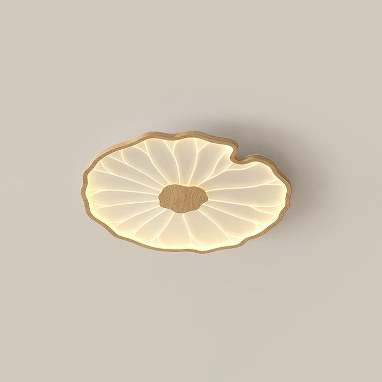Botanical Leaf Shape Ceiling Light – Fixed Flush Mount LED Fixture