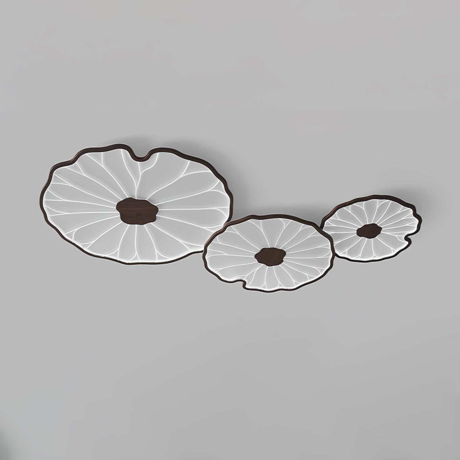 Botanical Leaf Shape Ceiling Light – Fixed Flush Mount LED Fixture