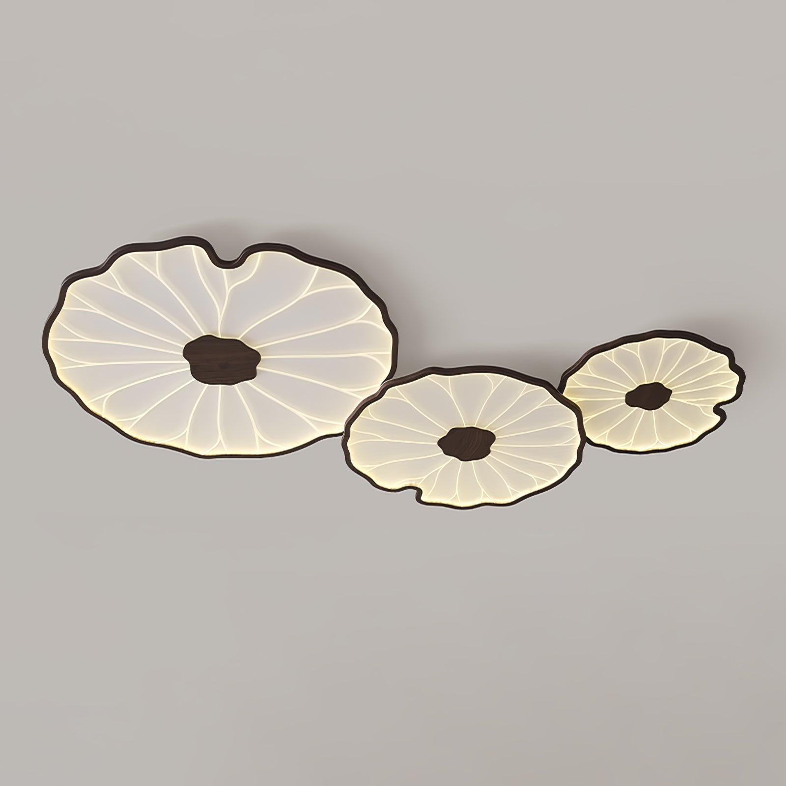 Botanical Leaf Shape Ceiling Light – Fixed Flush Mount LED Fixture