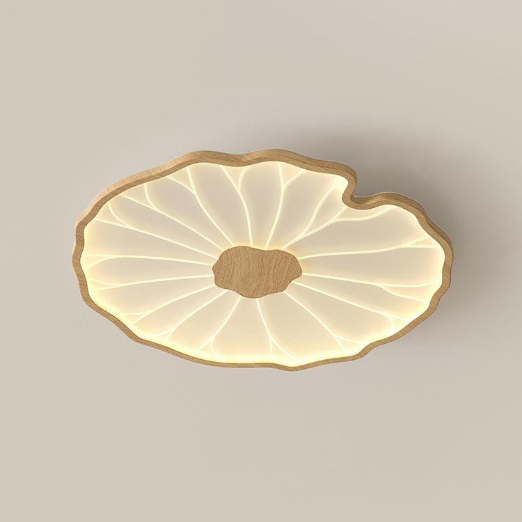 Botanical Leaf Shape Ceiling Light – Fixed Flush Mount LED Fixture