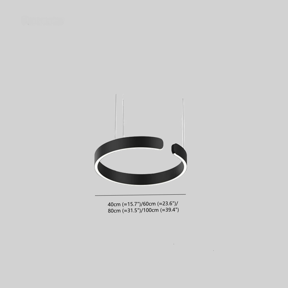 Modern Circular Pendant Light – Ring Shape Ceiling Fixture