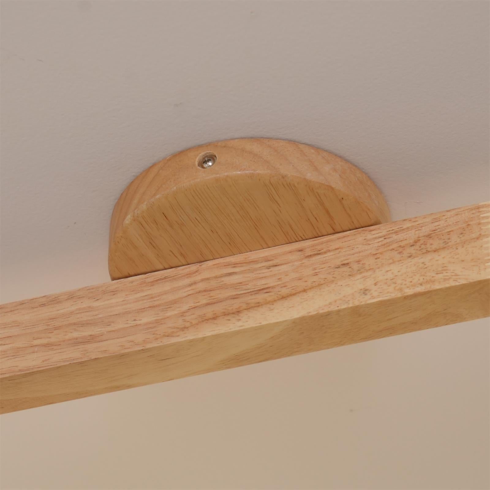 Adjustable Wooden Track Ceiling Lamp