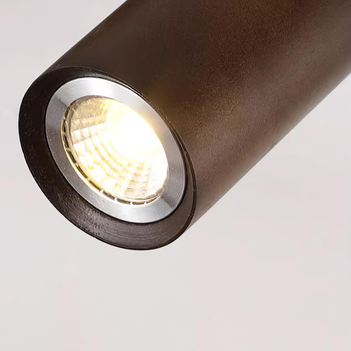 Adjustable Wooden Track Ceiling Lamp