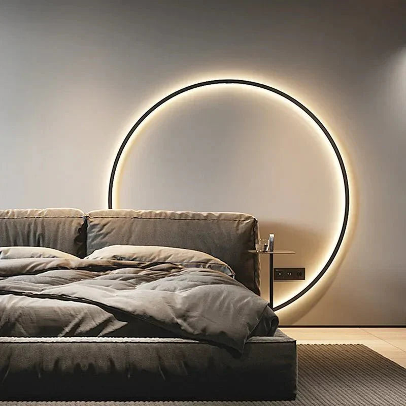 Modern Round Wall Lamp - Minimalist Circular Sconce