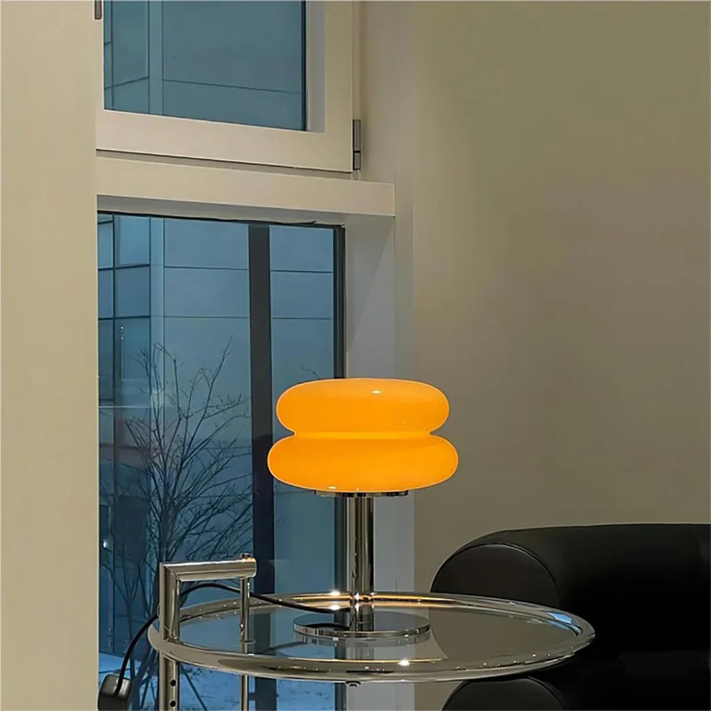 Minimalist Clear Table Lamp - Modern Mushroom Light