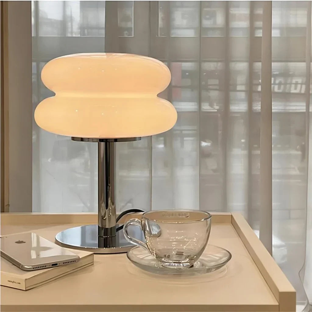Minimalist Clear Table Lamp - Modern Mushroom Light