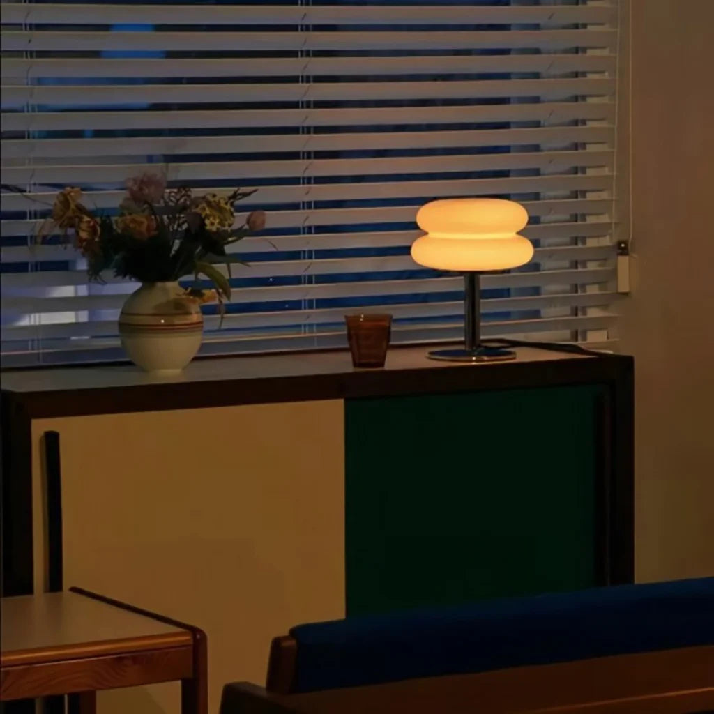 Minimalist Clear Table Lamp - Modern Mushroom Light