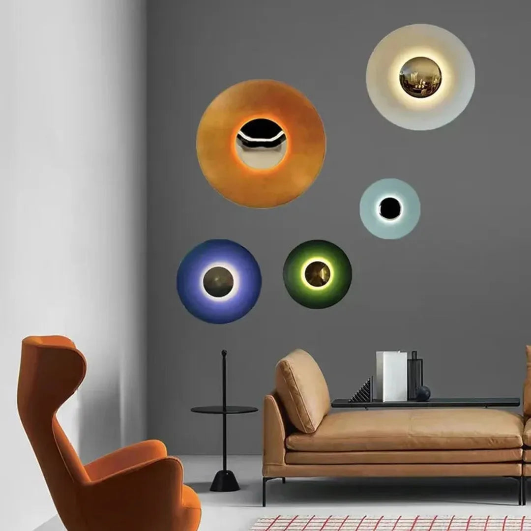 Modern Round LED Lamp Elegant Interiors