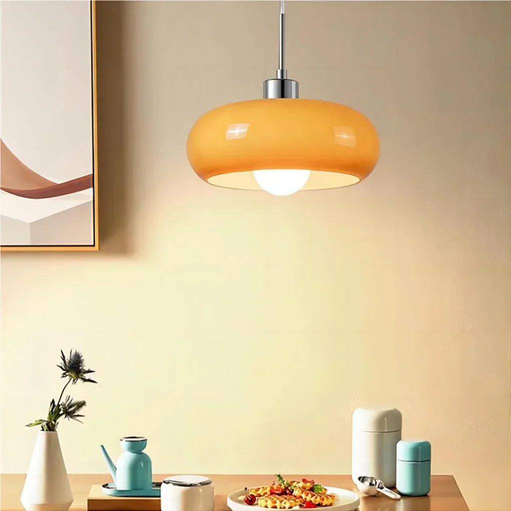Glass Round Pendant Light