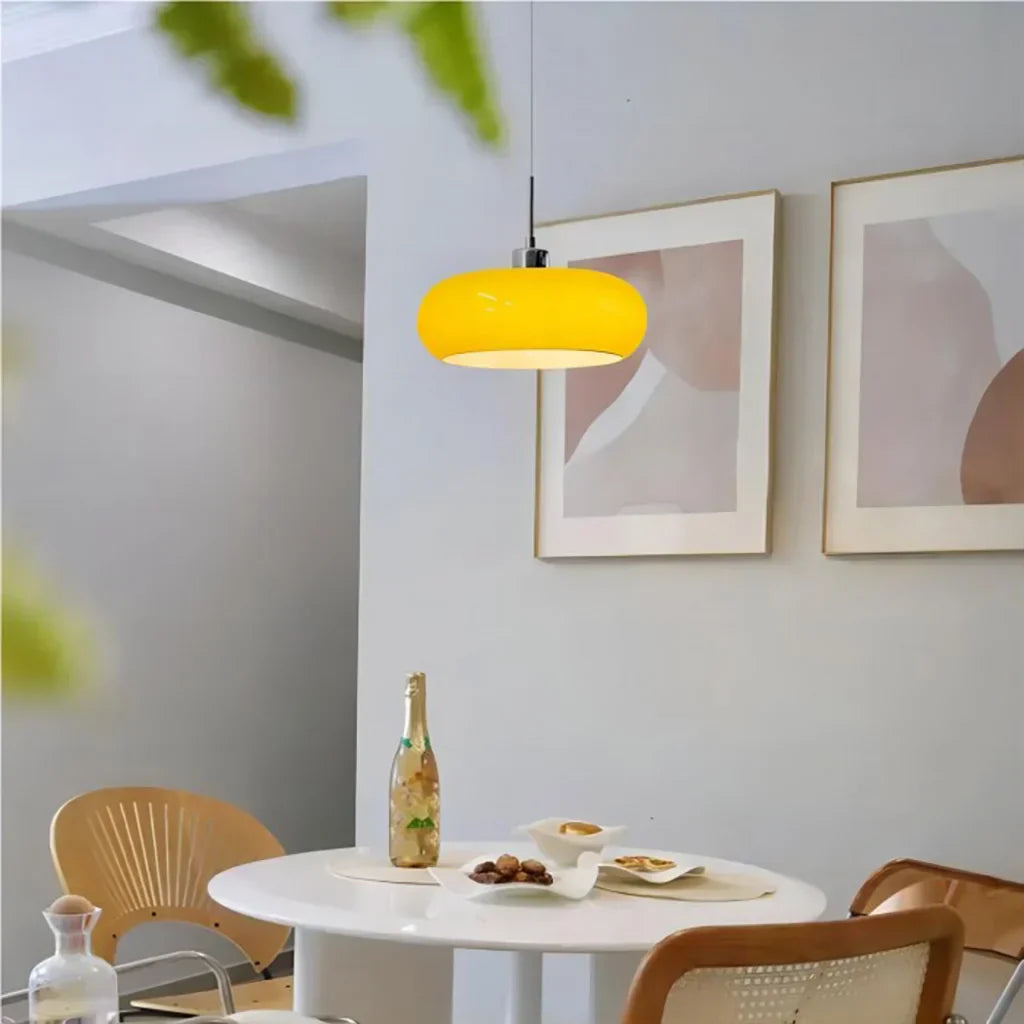 Glass Round Pendant Light