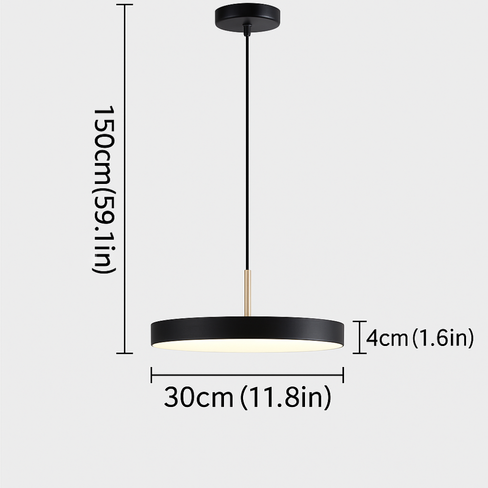 Round LED Pendant Light Modern Minimalist