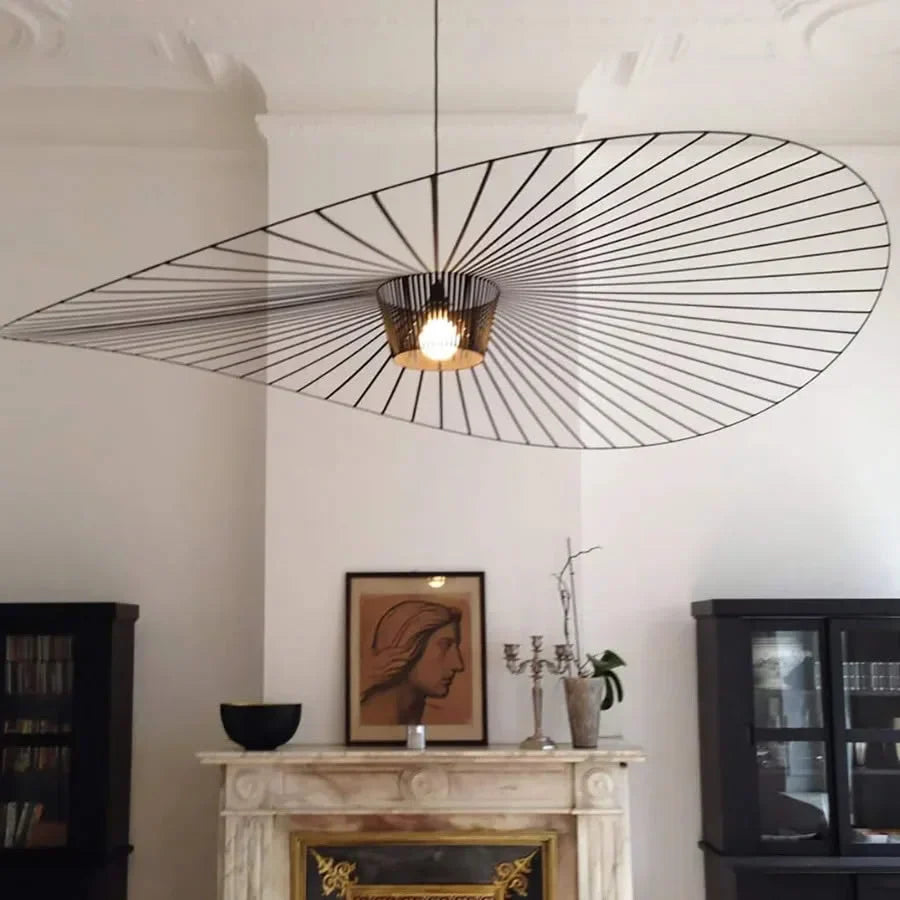 Vertigo Modern Straw Hat Pendant Light