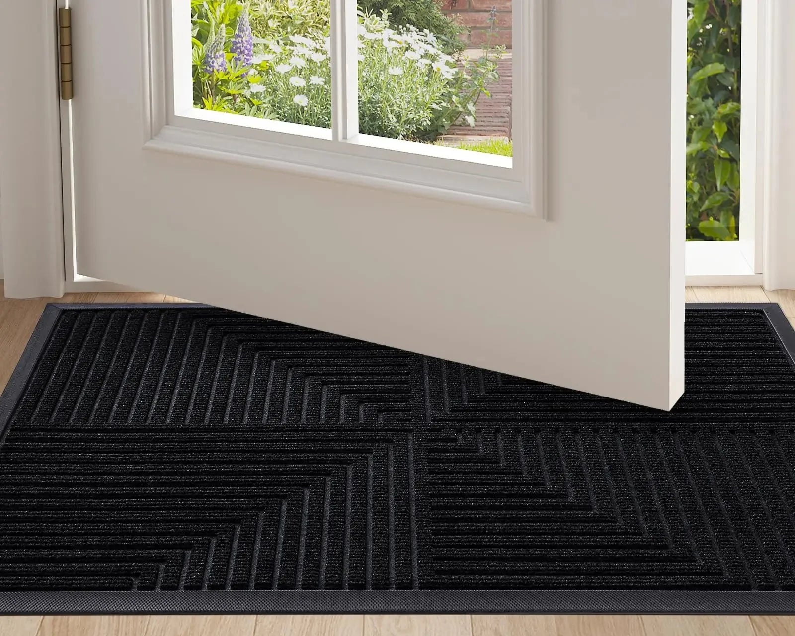 Heavy Duty Non-Slip Doormat – Rubber Scraper Entrance Mat