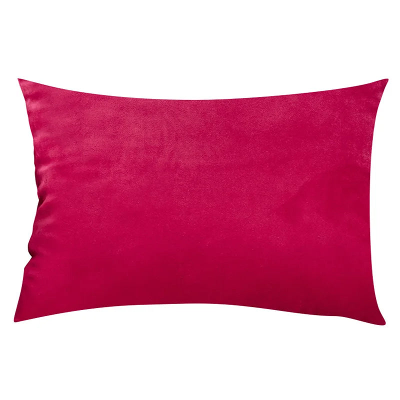 Velvet Decorative Cushion in Cheerful Sweet Colours for Sofa and Bedroom