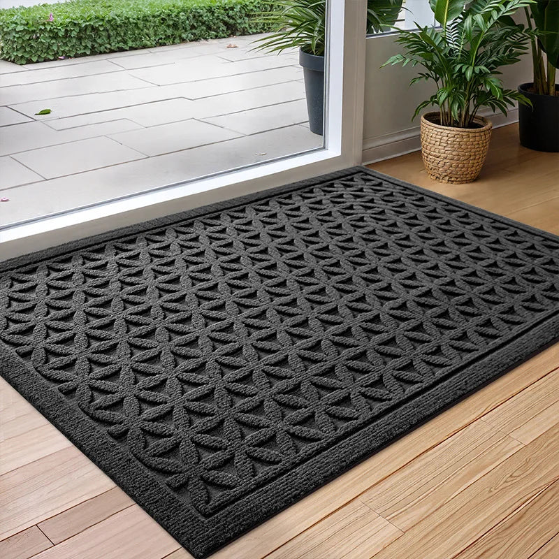 Polyester & Rubber Doormat – Water-Absorbent Entrance Mat