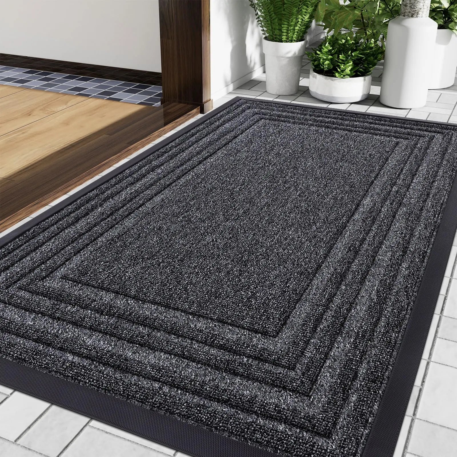 Heavy Duty Entrance Mat – Non-Slip All-Weather Doormat