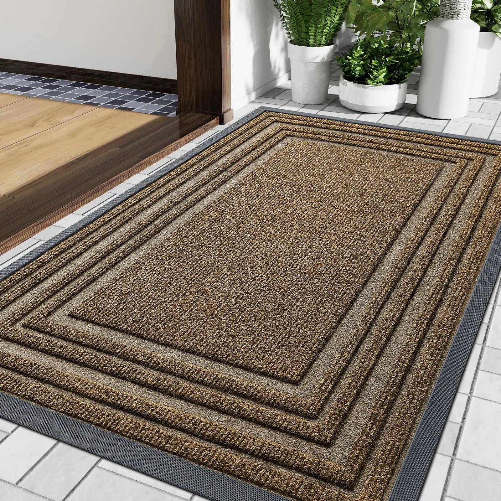 Heavy Duty Entrance Mat – Non-Slip All-Weather Doormat
