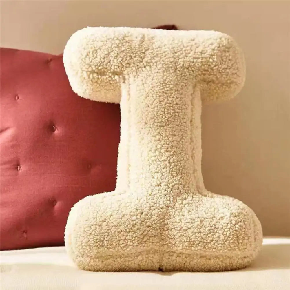 Alphabet Velvet Cushion – Letters A-Z Personalized Throw Pillow