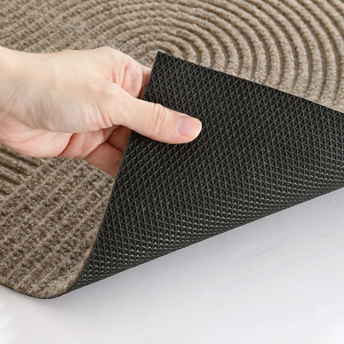 3D Grooved Door Mat - Polyester Indoor and Outdoor Entrance Rug