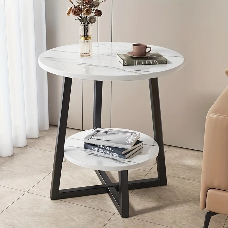 Modern Two-Tier Side Table