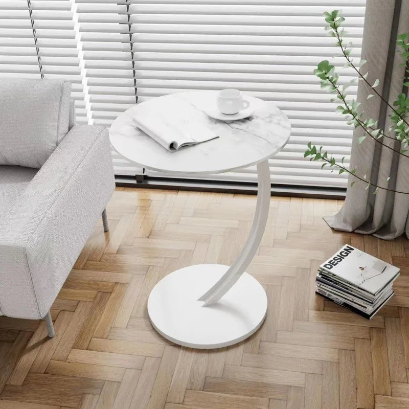 Modern Round Side Table – Heavy Duty Metal End Table