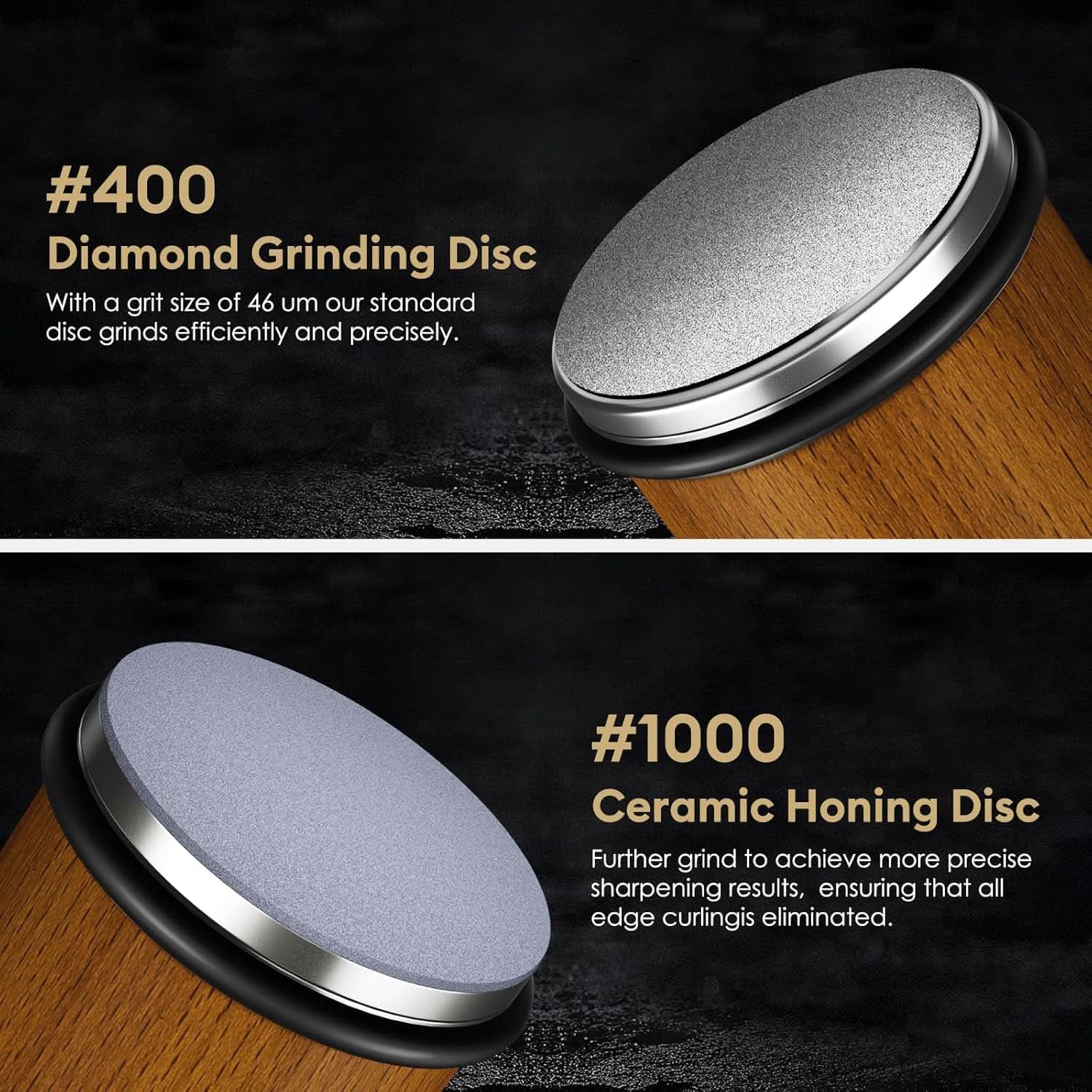 Professional Knife Sharpener with Diamond Coating for Precise Sharpening