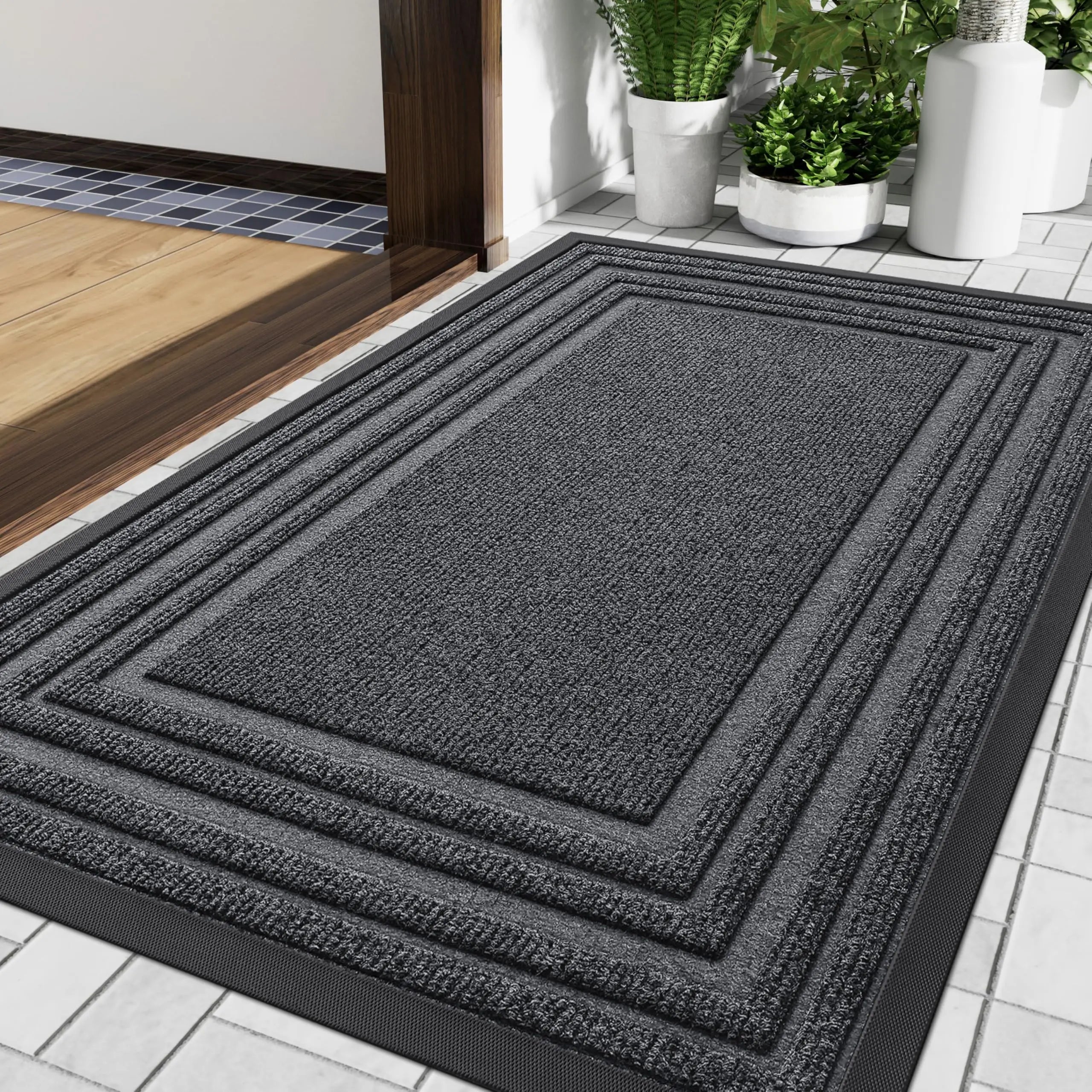 Heavy Duty Entrance Mat – Non-Slip All-Weather Doormat