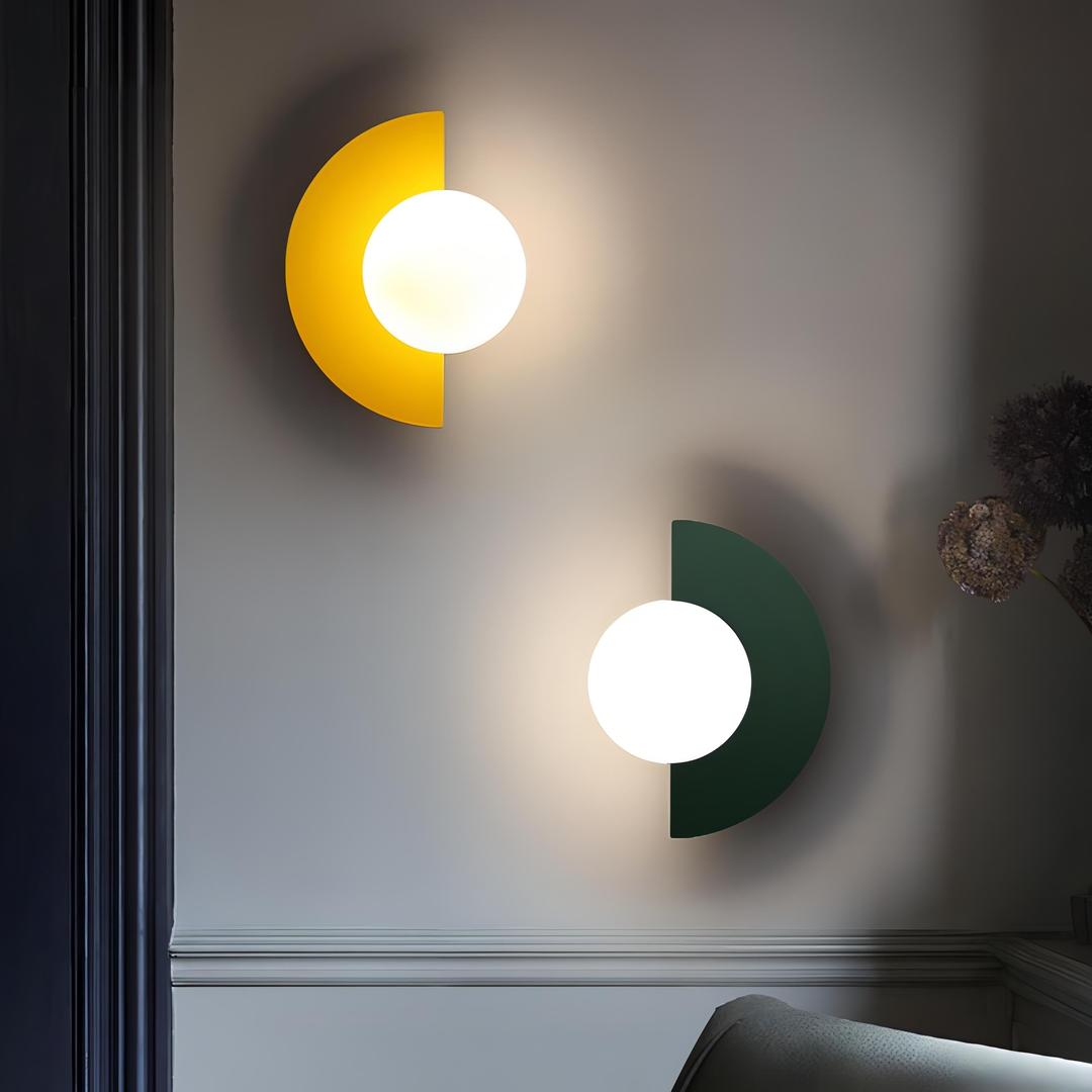 Nordic Semi-Circular Wall Lamp LED Lighting