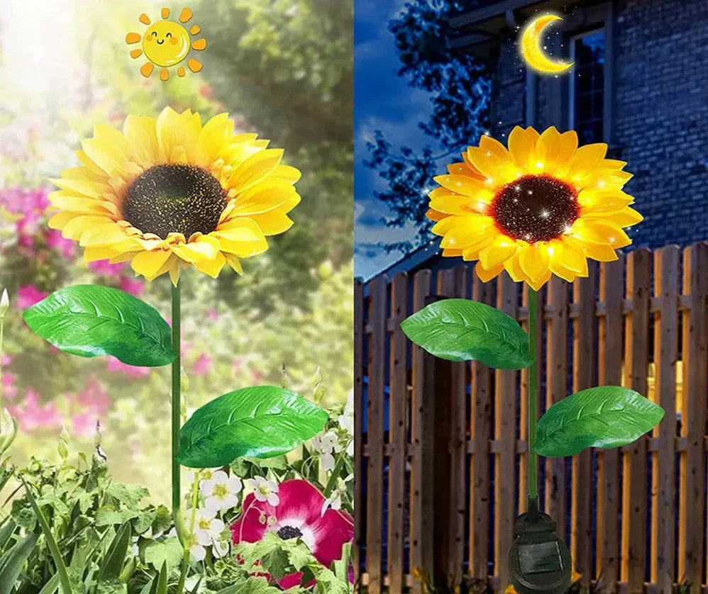 Waterproof Solar Sunflower Outdoor Lamp