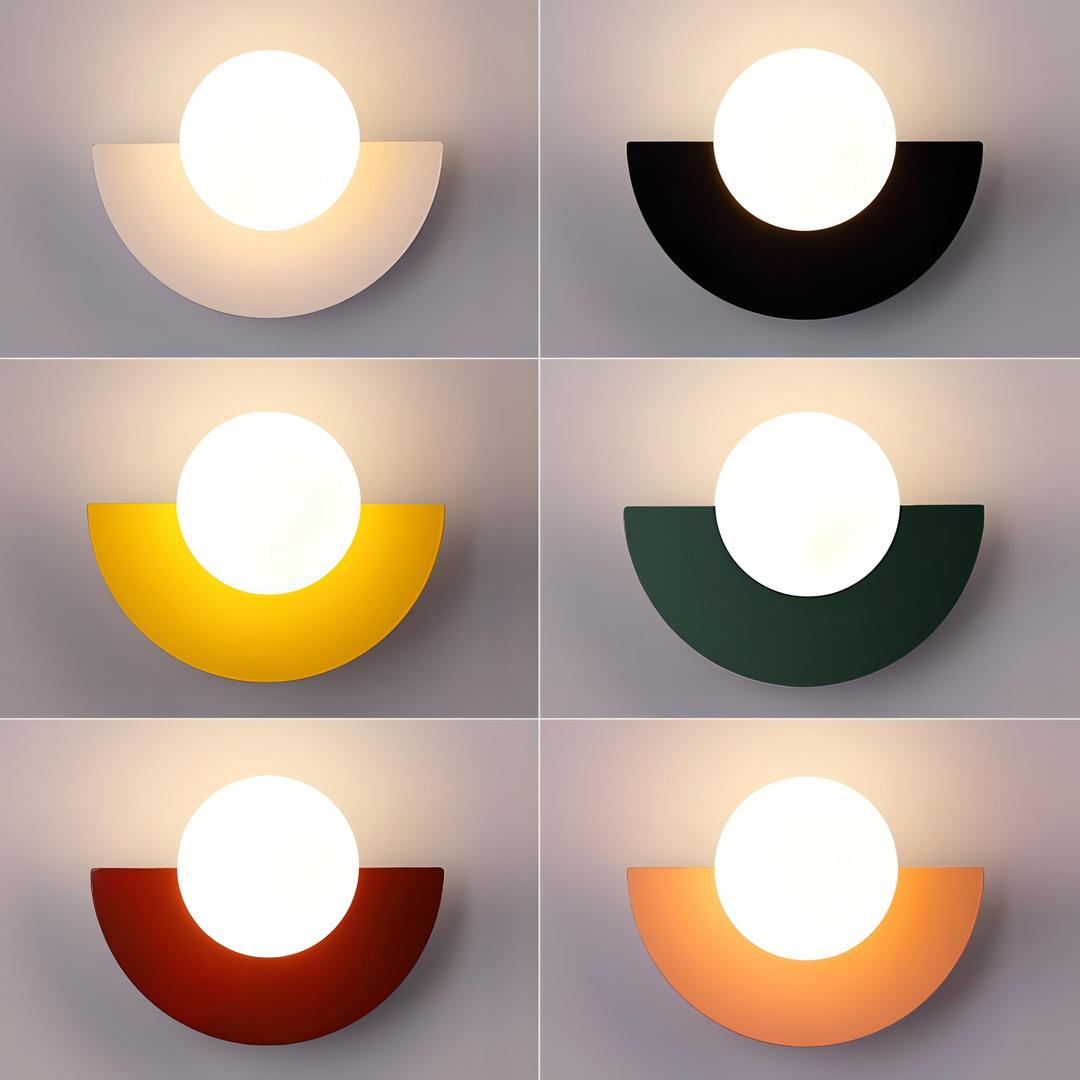 Nordic Semi-Circular Wall Lamp LED Lighting