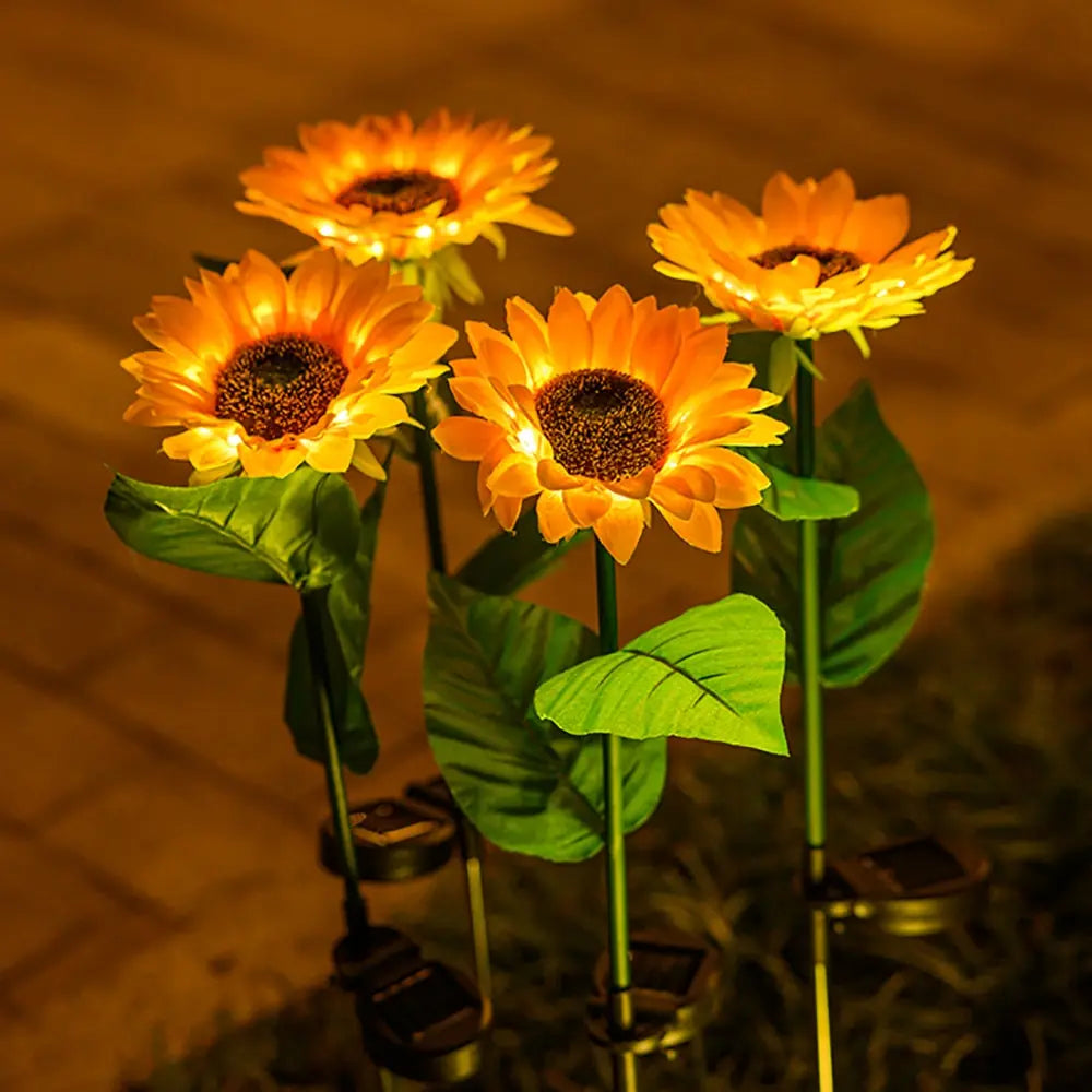 Waterproof Solar Sunflower Outdoor Lamp