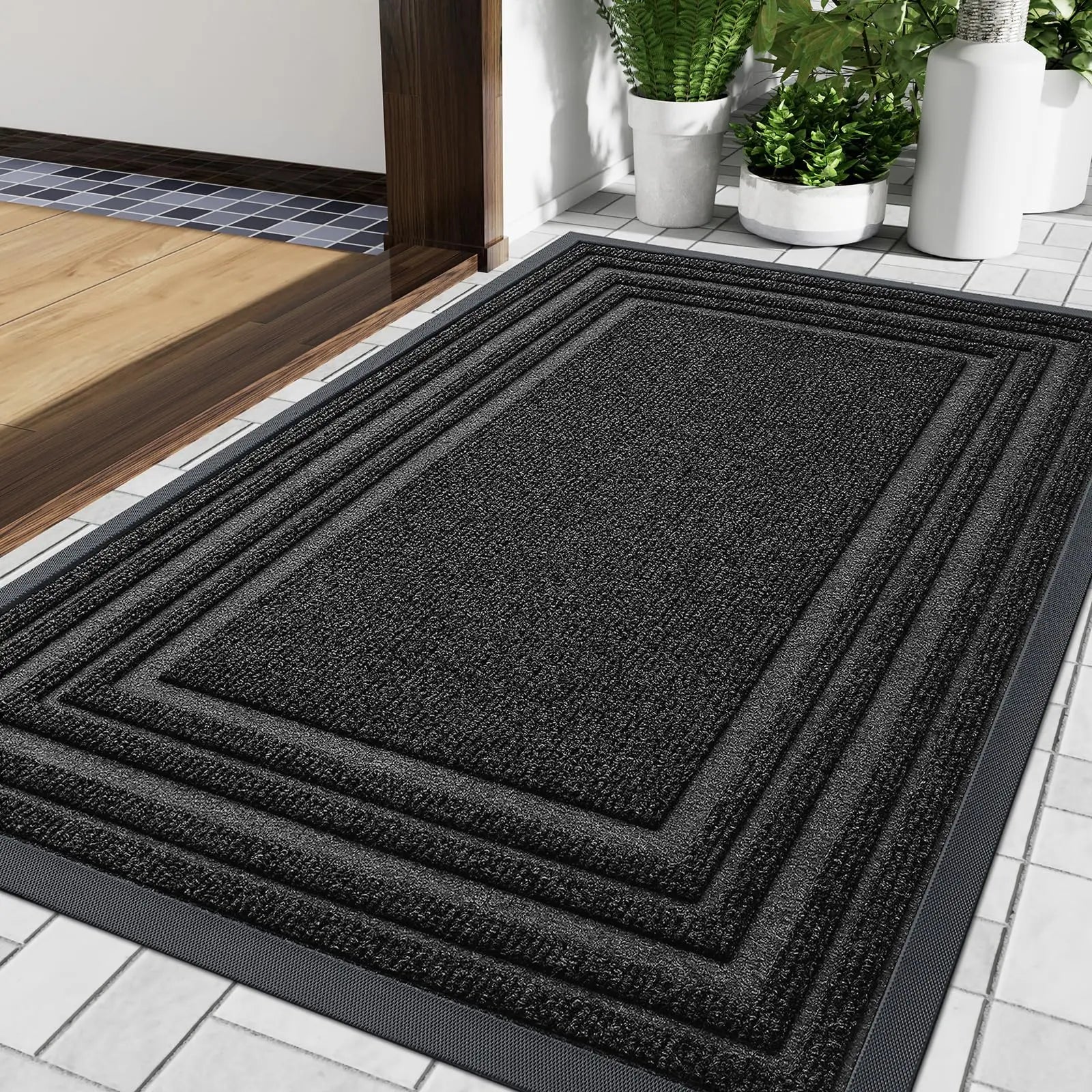 Heavy Duty Entrance Mat – Non-Slip All-Weather Doormat